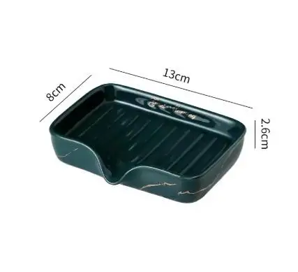 1Pc European Style Soap Dish Ceramic Soap Holder Restroom Storage Tray Home Drain Soap Dishes Exquisite Bathroom Accessories