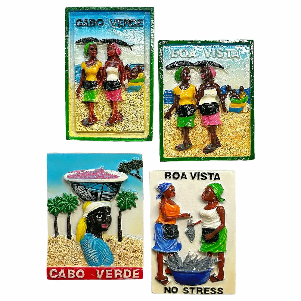 Cabo Verde 3D Map Fridge Magnet, Resin Island Souvenir, Gift & Collectible