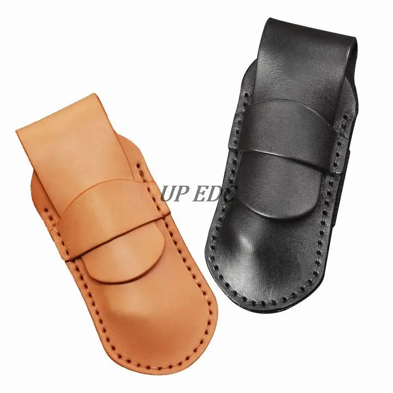 Cowhide Socket Knife HolderFolding Knife HolderHead Layer Leather Holder Toolkits