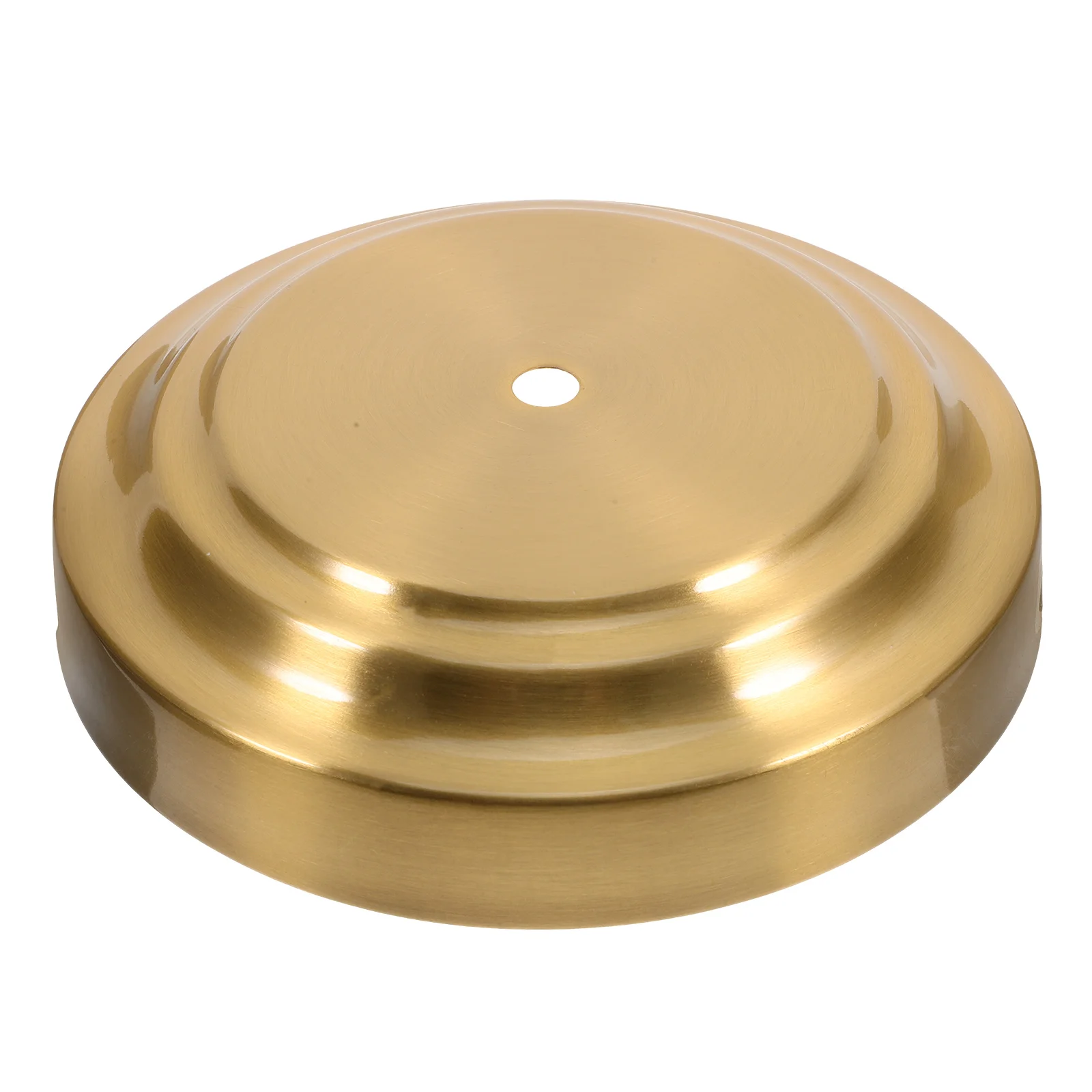 

Copper Lamp Bases Wrought Iron Base Metal LED Display Round Table Lamp Base Smooth Stand Solid Office Bedroom Study DIY