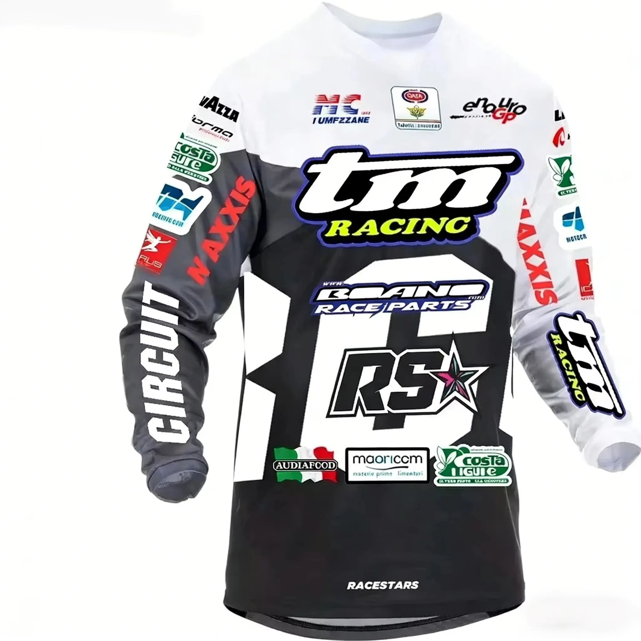 Summer New Kid Adult Youth Off Road Motorcycle Long Sleeve Tee Tm Racing Team Cycling Suit Breathable Speed Drying Sports Top