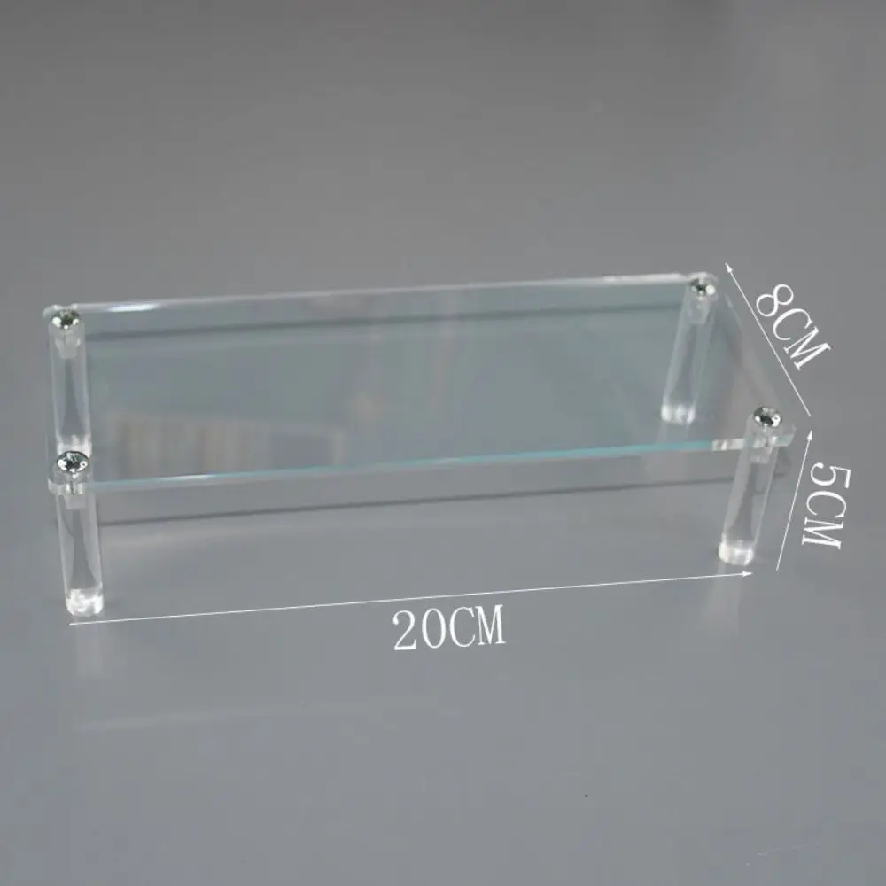 crylic Display Stand Transparent Acrylic Storage Rack Makeup Figure Display Organization Shelf Box Accessories
