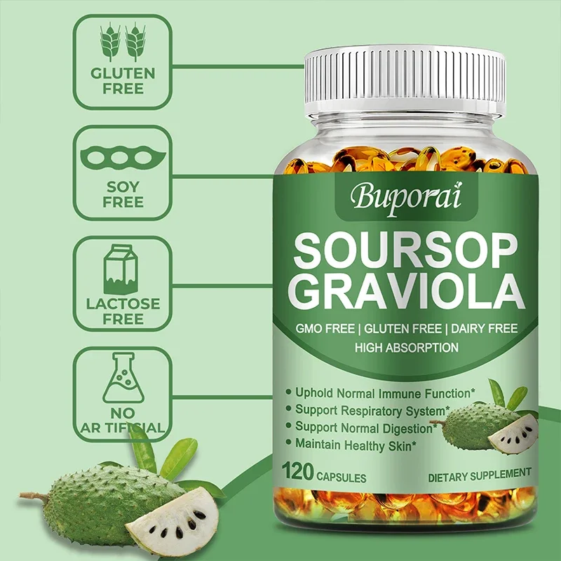 Soursop Graviola - Support,Regeneration,Stress Relief,Immune Digestion Cellular Beauty Health