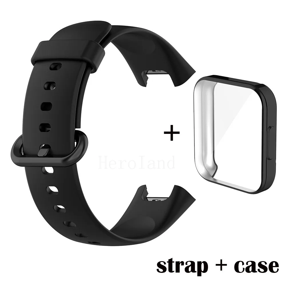 Bracelet Silicone WatchStrap For Redmi Watch 2 Lite SmartWatch Band For Xiaomi Mi Watch Lite Strap Wristband With Protector Case