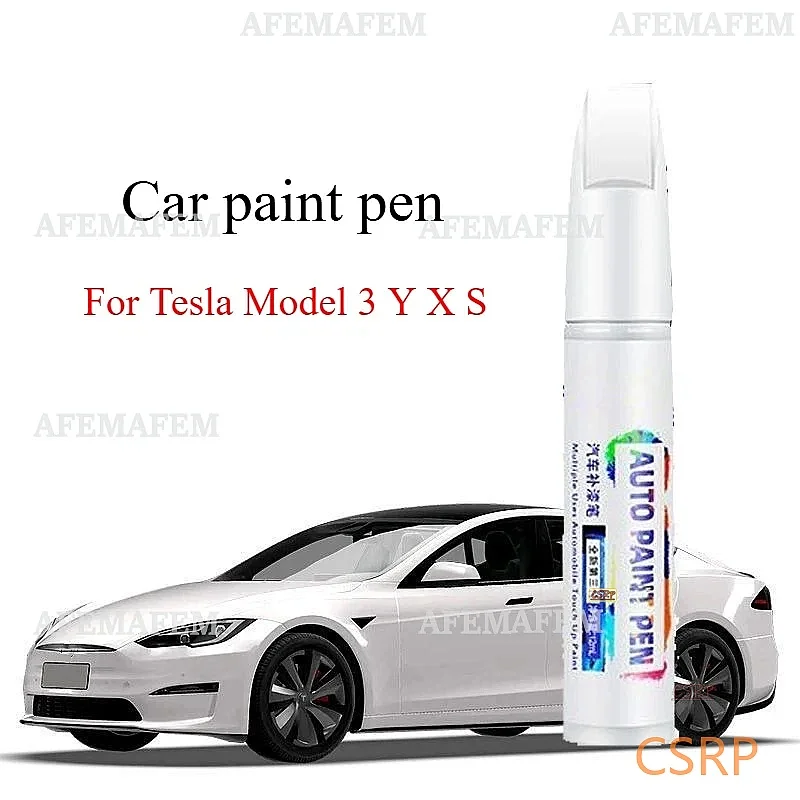 For Tesla Model 3 Y X S Refinish Pen Pearl White Obsidian Black Special Tesla Refinish Artifact Scratch For Car Scratches
