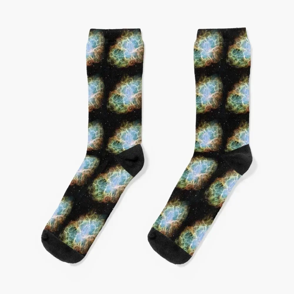 

Crab Nebula Socks designer brand Lots hip hop aesthetic Mens Socks Women's