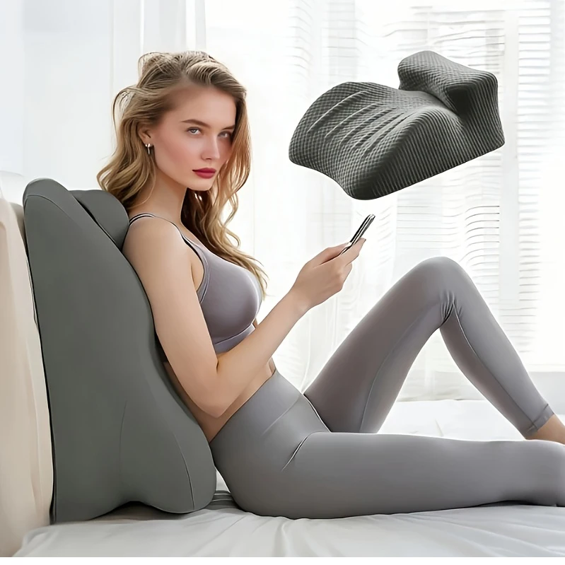 Optionales Slow-Rebound-Druckentlastungs-Memory-Schaum-Körperkissen mit atmungsaktiven Löchern, Taillen- und Nackenstütze, 3D-stereoskopische Unterstützung