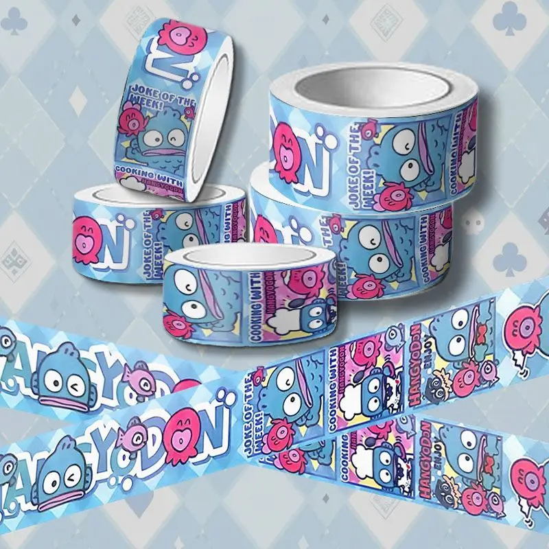 Disney Cute Cartoon Hangyodon Adhesive Tape Stickers Waterproof Tear Resistant Luggage Bicycle Notebook Decoration Supplies