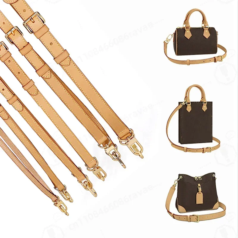 100% Genuine Leather Bag Strap for Speedy 20 25 30 Shoulder Straps Adjustable Crossbody Long Bags Belt 120cm Accessories