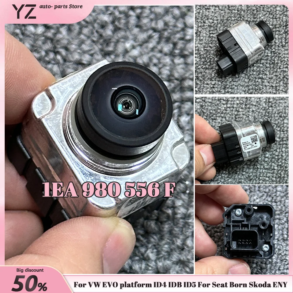 Cámara de marcha atrás LHD con trazador de trayectoria 1EA 980 556 F/556 J 1EA980556F para plataforma VW EVO ID4 IDB ID5, para Seat Born y Skoda ENY