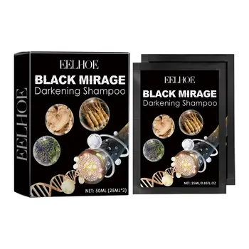 EELHOE Šampon na barvení vlasů Polygonum Multiflorum Rychlé barvení vlasů Šampon zakrývá šediny Bylinná složka Bílá až černá pro ženy a muže 12 nejlepší prodej šampon na vlasy v kině - №3