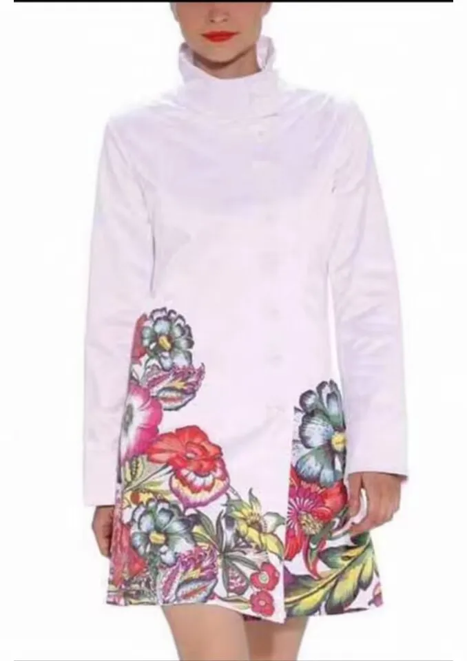 Foreign trade original single Spanish autumn and winter new crew-neck jacquard flower sweater