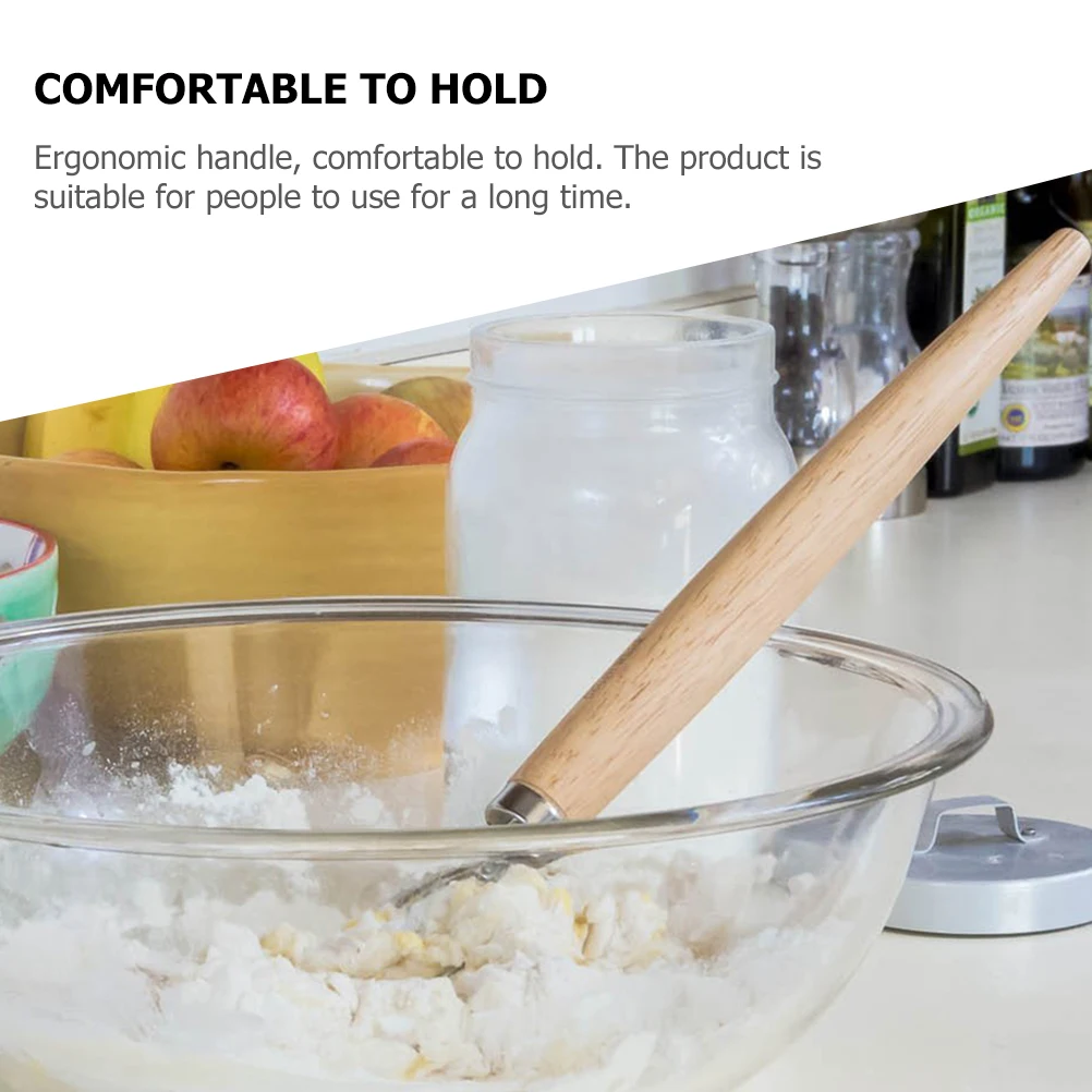 

3pcs Multi-Function Whisk Reusable Manual Mixer Ergonomic Handle Stainless Steel Kitchen Tool Beating Eggs Cream Mixing