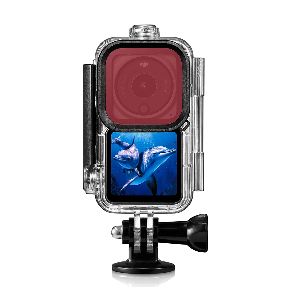 

FOR DJI Action 2 Waterproof Case Diving Shell 60m Housing Cover Camera Dual Screen Set ,Sports Camera Accessories