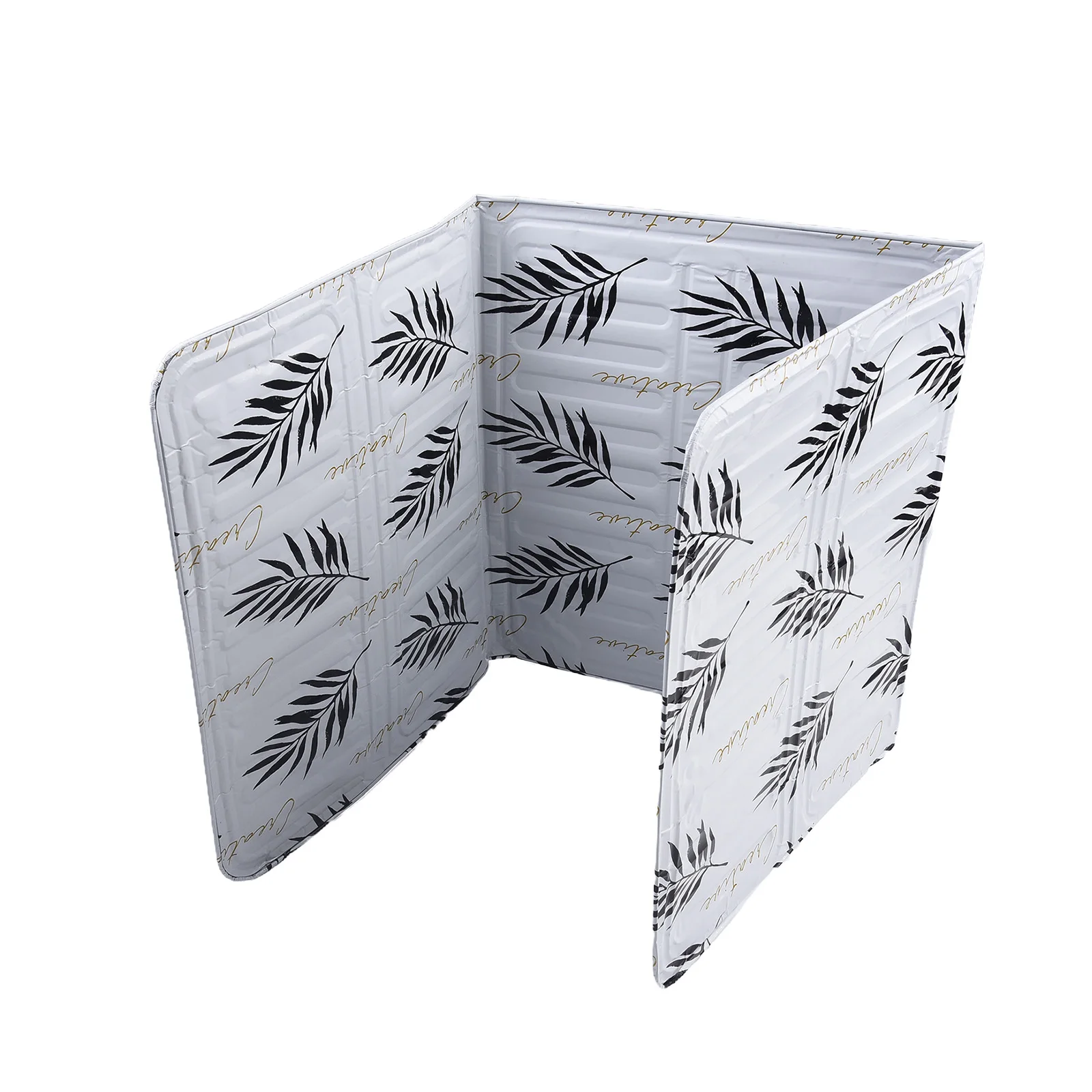 Aluminum Foil Folding Oil Baffle For Household Stove Cooking Oil Splash Baffle Oil Deflector Folding Aluminum Film Oil Separator