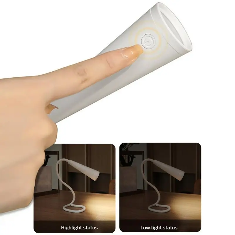 데스크탑 독서 램프 하이 퀄리티 소재 주름관 밝기 조절 가능, 무작위 걸이식, 분해 사용 가능
