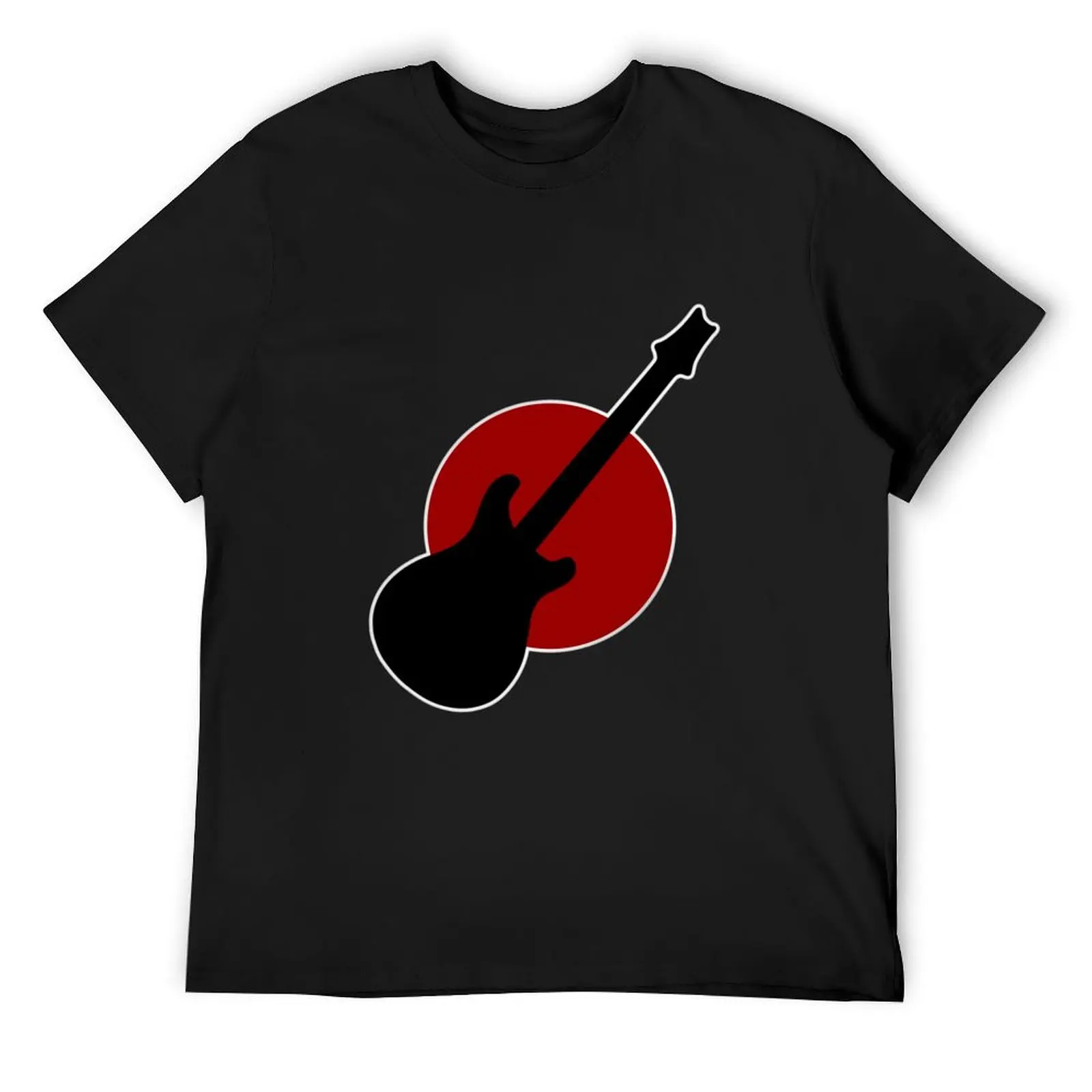 

Electric Guitar Minimal Design T-Shirt plus sizes graphic tee shirt korean fashion Short sleeve tee men