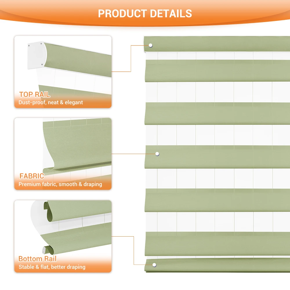 Smart Zigbee Motorized Butterfly Curtains, APP/Voice Electric Blinds For Smart Home