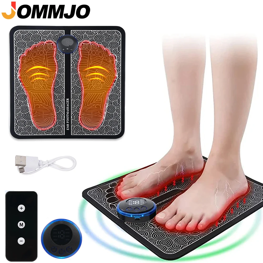 Foot Massager EMS Rechargeable Massage Mat Foot Relaxation Pads Electric Foot Massage Tool To Relieve Sore Feet Home Fitness