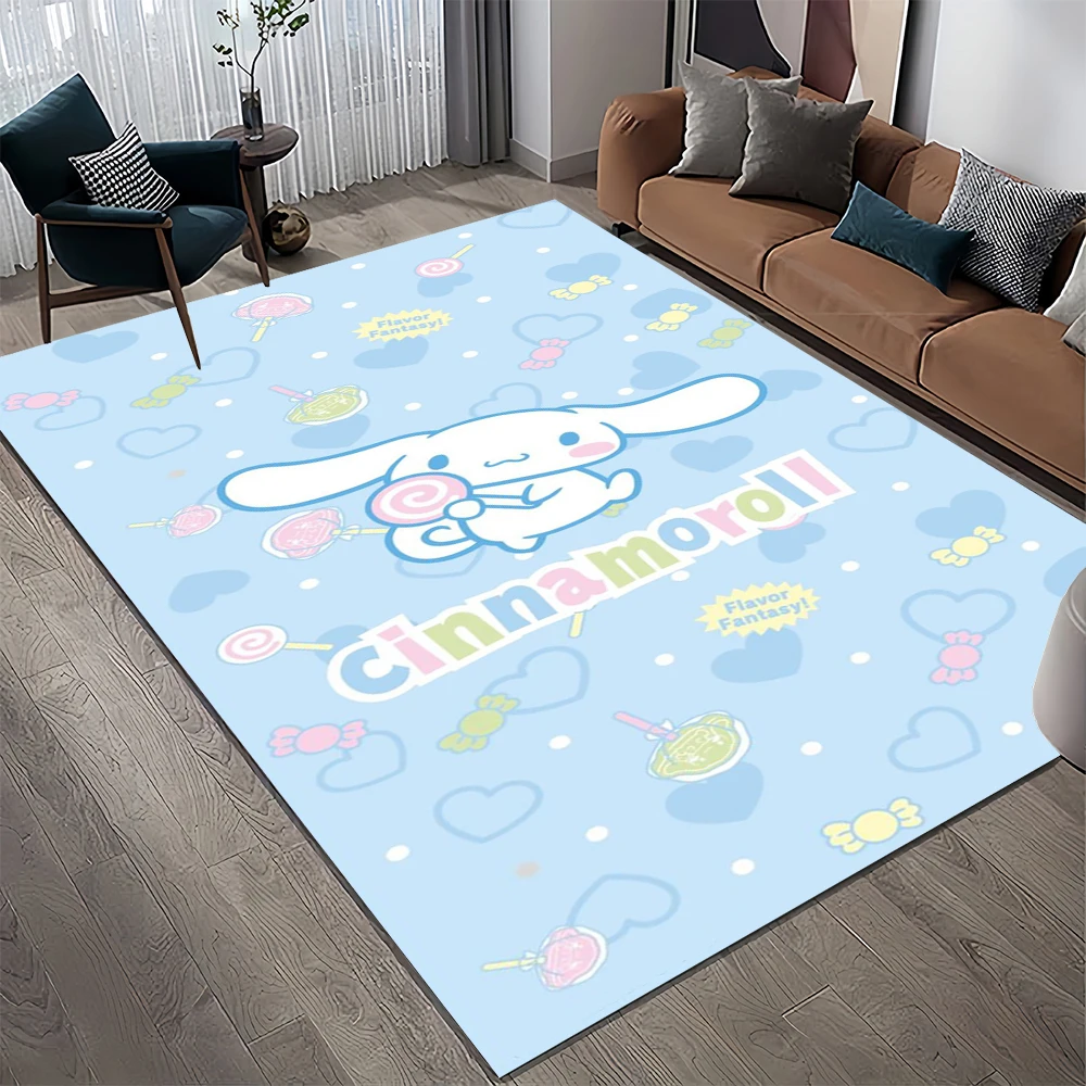 พรมลายการ์ตูนสำหรับตกแต่งห้องนอนบ้านห้องนั่งเล่นโซฟาขนาดใหญ่สำหรับเด็กพรมปูพื้นตกแต่งแบบ HD