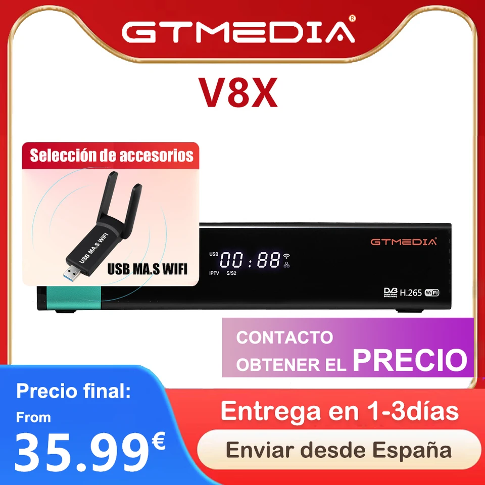 GTMEDIA V8X mars Satellite Receiver DVB-S/S2/S2X ACM Multi-stream