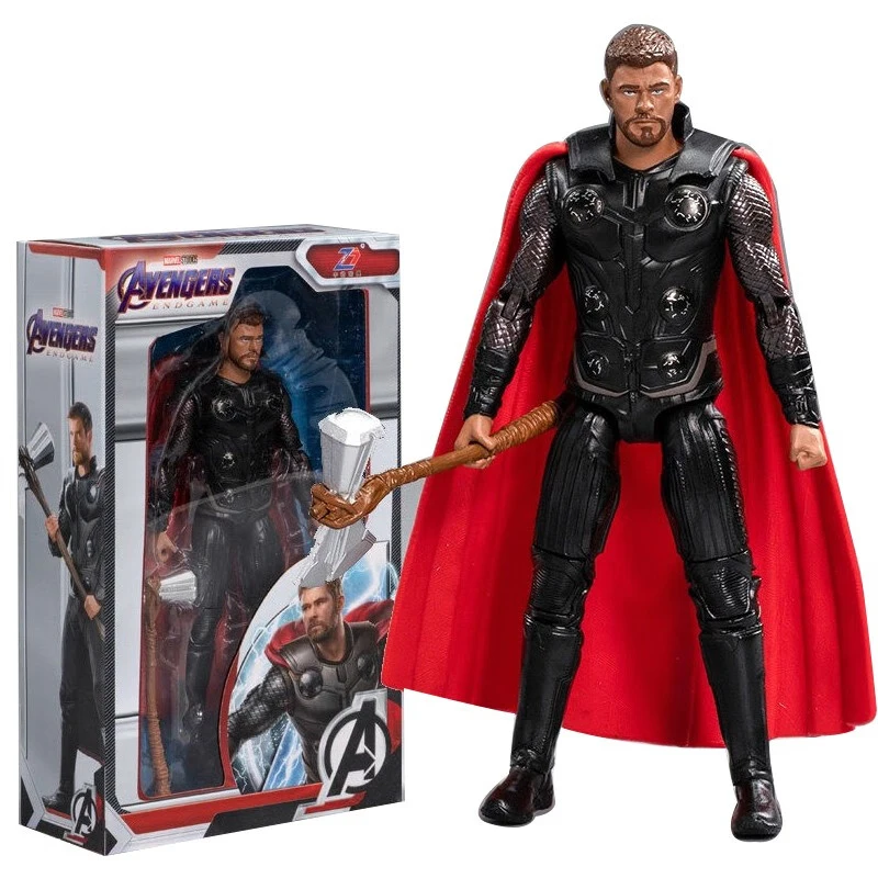 ZDTDS Original Avengers Legends Figure Toy Doll Spider Captain Big Miles Morales Thanos Iron Man Ghost Hulk Thor Falcon Ornament view 6