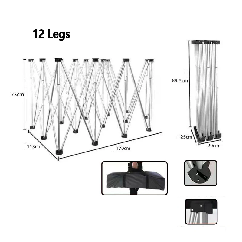

Spider Leg Workbench Woodworking Shrinking Operating Table Stainless Steel Bracket Foldable Support Frame Tile Workbench