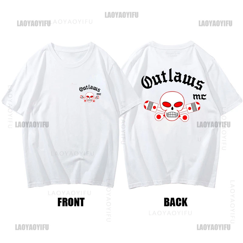 Outlaws MC men T shirt support outlaws t-shirt summer brand tshirt for male cotton man tops Street Fashion Short Sleeve Clothing