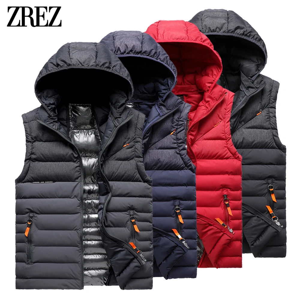 Men Autumn New Outwear Casual Thick Warm Windproof Sleeveless Vest Jacket WaistCoat Men Spring Outfits Sport Pockets Vest Men