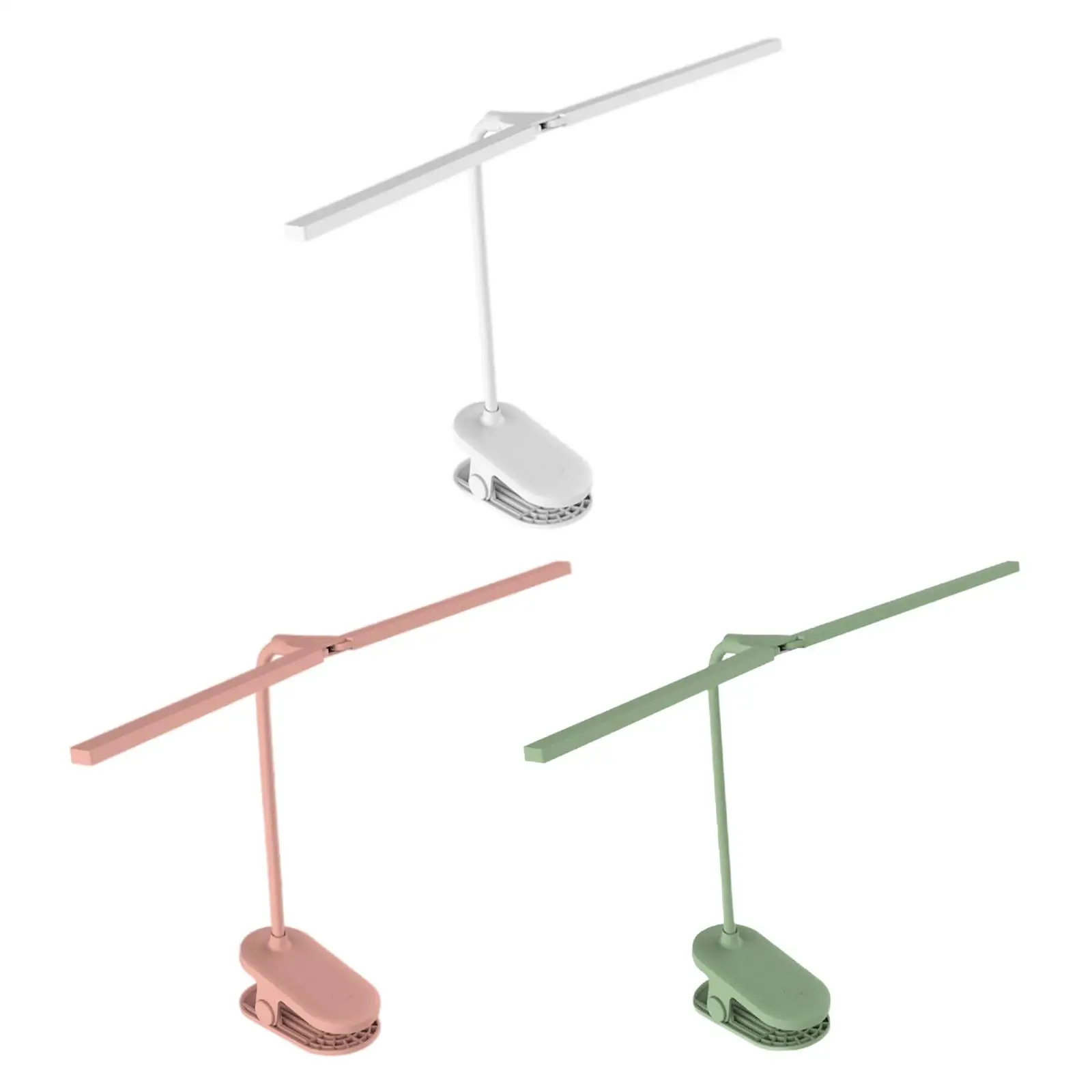 Clip on Reading Light, LED USB Desk Lamp with 3 Color Modes, Eye Protection