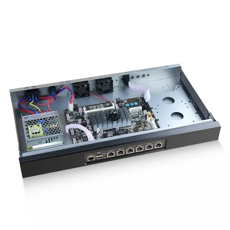 BKHD 1U Rack Mount Ethernet dispositivo para roteador, firewall, Celeron, J4125, I226, 6x2, 5gbe, compatível Pfsense, MikrotikOS