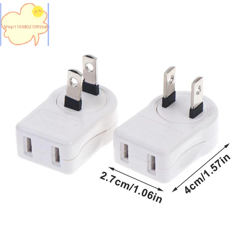 【HT】【YH】1Pc 2Pin 90 Angle Rotatable Power Socket Plug Adapter Foldable Travel Aadapters Power Converter Plug Electrical Socket