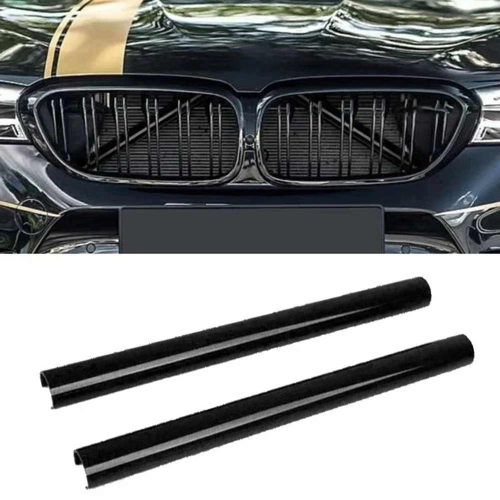 2Pcs Support Grill Bar V Brace Wrap For BMW F30 F31 F32 For F33 F34 F35 Car Front Grille Trim Strips Sport Styling Accessories