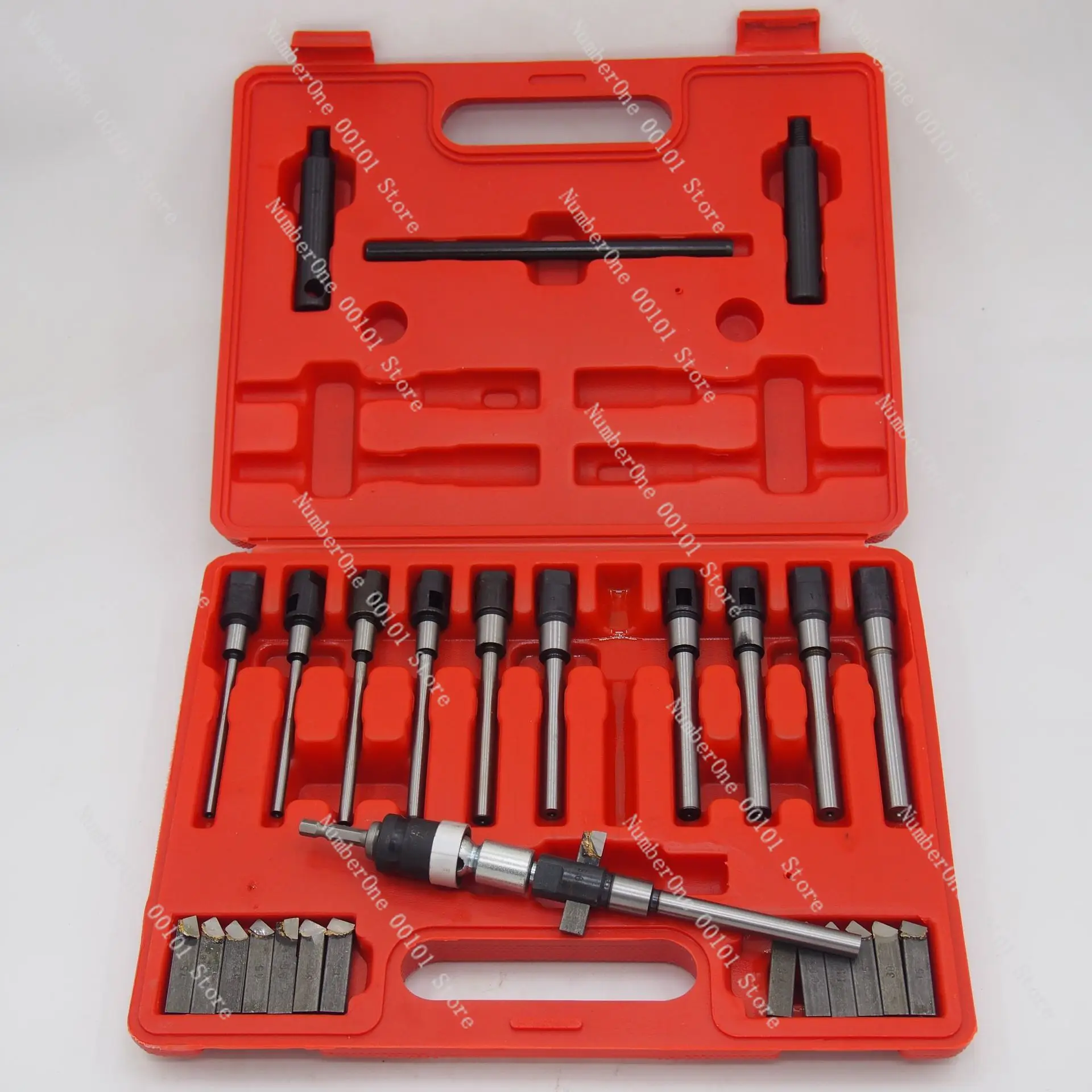 29-piece set of adjustable valve seat single-sided reamers, valve seat single-sided boring tools, and manual valve seat reamers