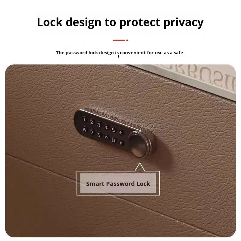 طاولة سرير ذكية حديثة بثلاثة أدراج من الخشب الصلب خزانة تخزين فاخرة لغرفة المعيشة وغرفة النوم