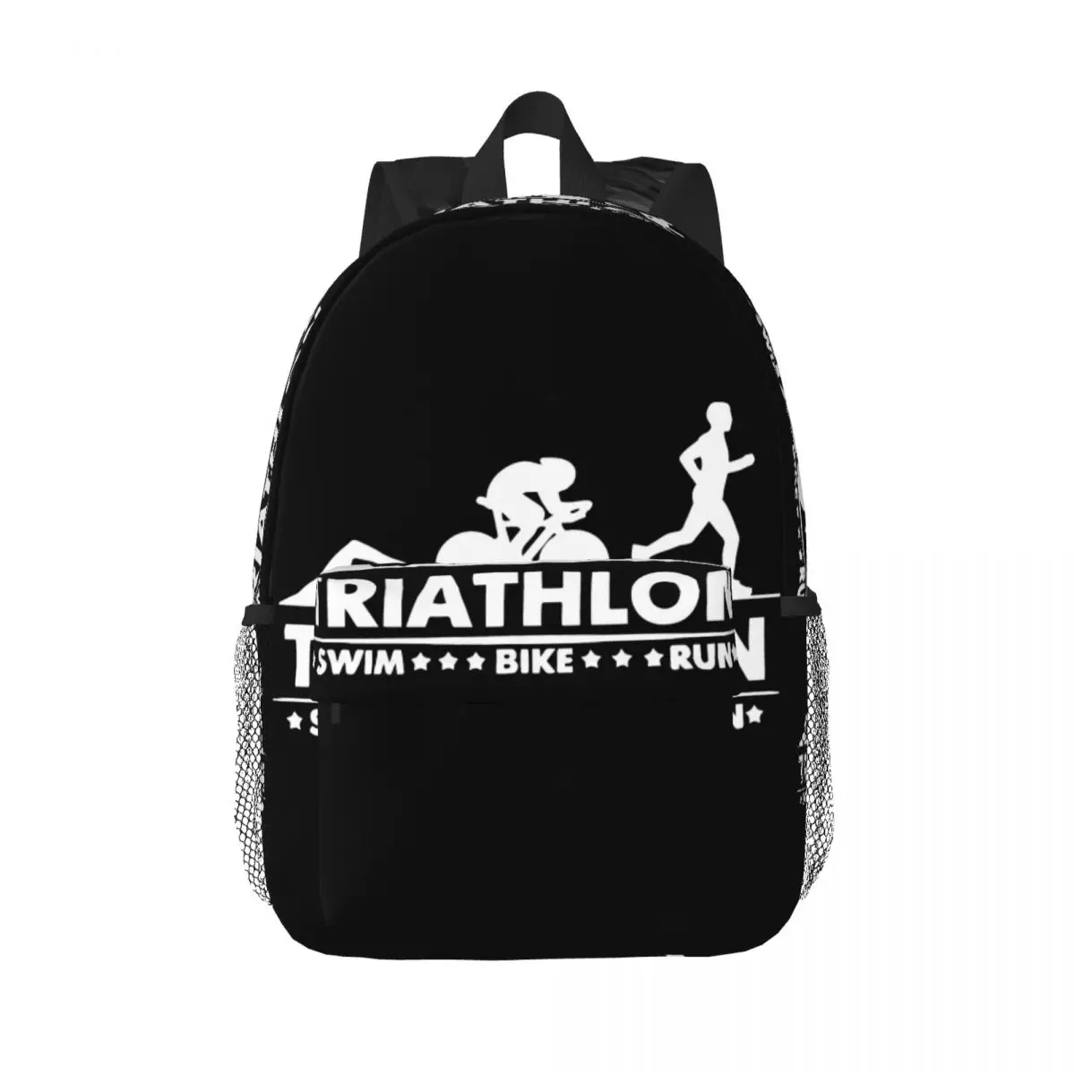 Triathlon Swim Bike Run Athlete Sport Backpack Middle High College School Student Bookbag