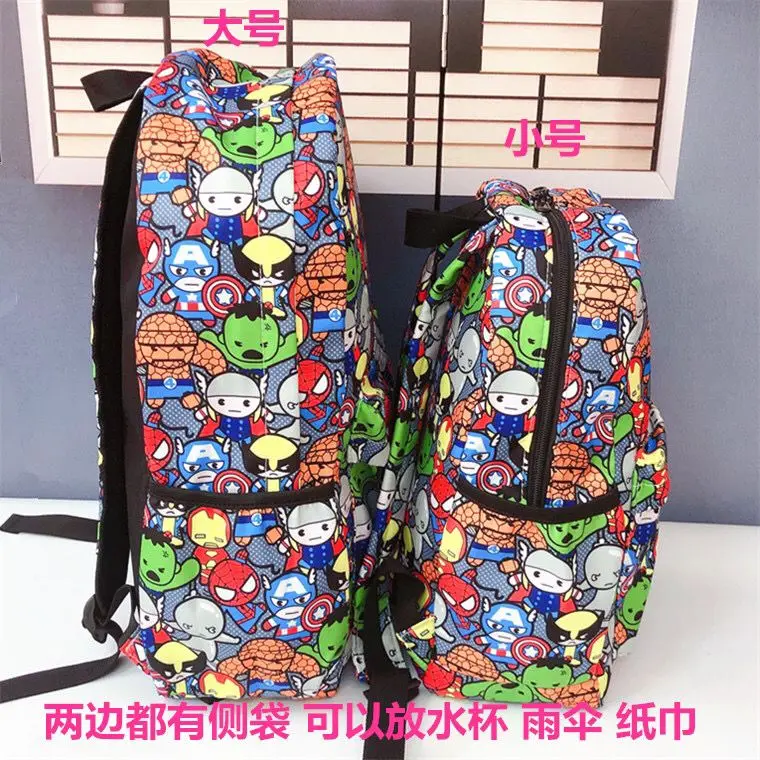 MINISO Disney Marvel Avengers Alliance Iron Man Backpack Backpack Student School Bag Cartoon Computer Bag Cute Backpack