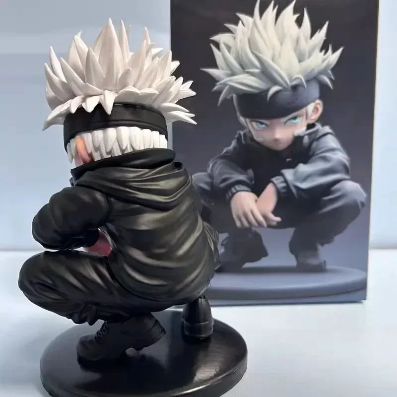 Figuras de Jujutsu Kaisen Q Edition Kawaii, Gojo Satoru Geto Suguru, Escena de Anime, adorno de escritorio, juguete de regalo