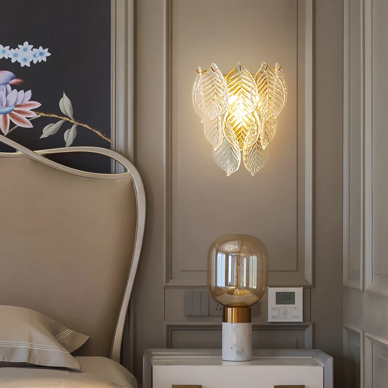 APRIL Modern Brass Wall Lamp LED Indoor Gold Copper Sconce Light Gorgeous Creative Decor for Home Bedside