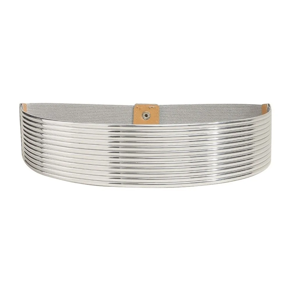 

Простой золотой женский пояс, серебряный длинный пояс-корсет, яркие эластичные пояса в стиле панк, сценическое выступление