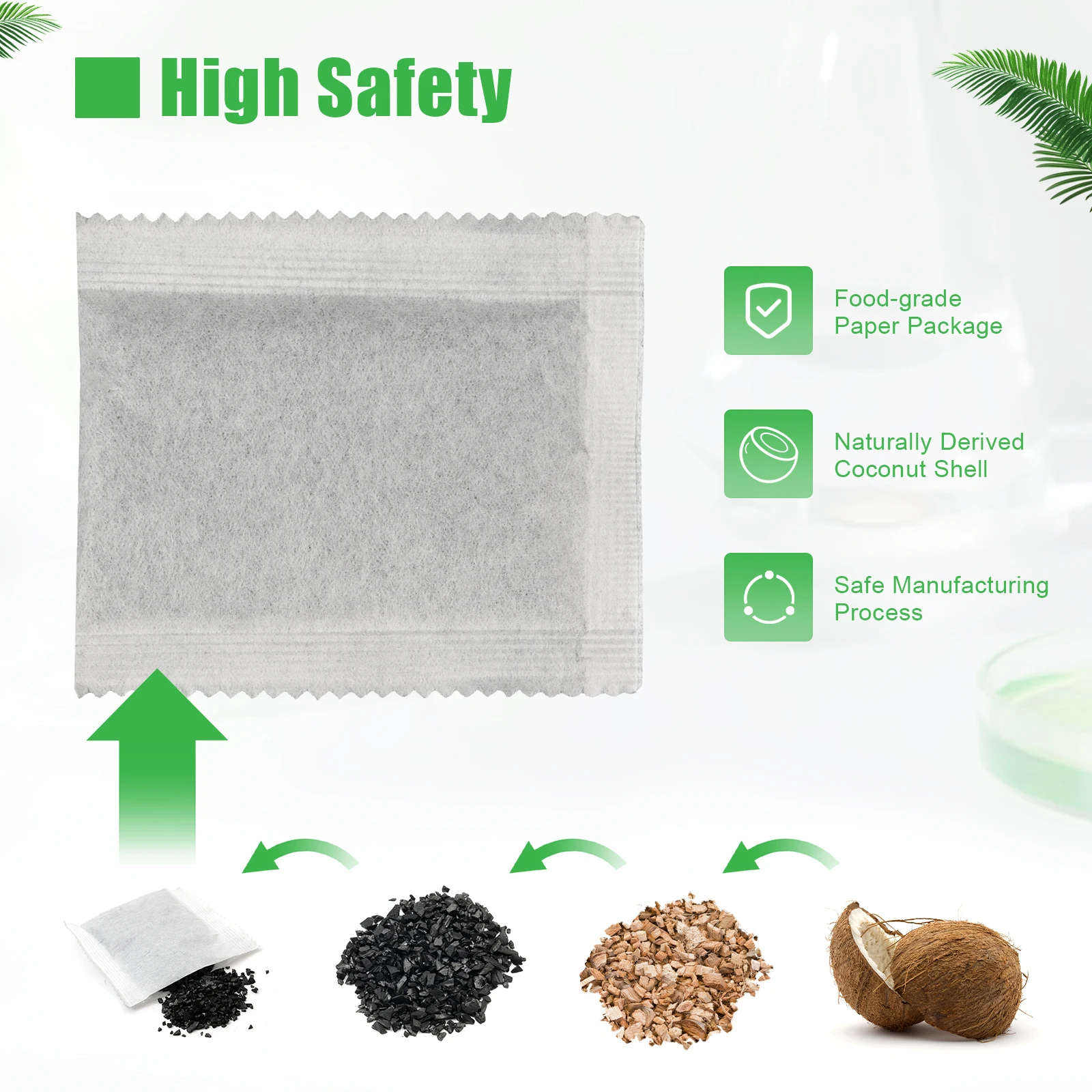 20× Pure Distillate Ears ActivAted Carbon Filter Packs For De Stillier Clean Water Remove Compound