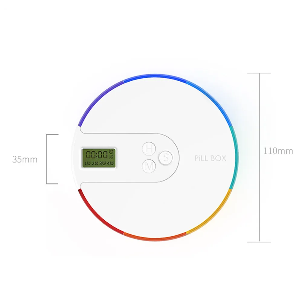 

Smart Pill Digital Alarm Reminder Case Smart Portable Medication Organizer Health Alarm Reminder Digital Care Device