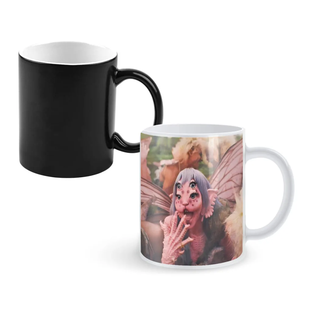 Singer Melanie Martinez Portals Creativity Change Color Chang mug Ceramic mug Hot Coffee Cup Breakfast Cup mug Friend Gift