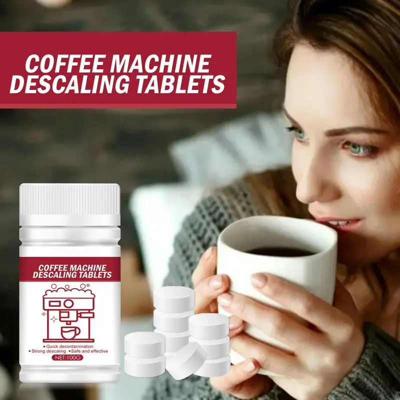 Descaling Tablets Effervescent Tablet Descaling Agent Solid Cleaner Tablets 100g Descaler Coffee Machine Remove Mineral Build Up