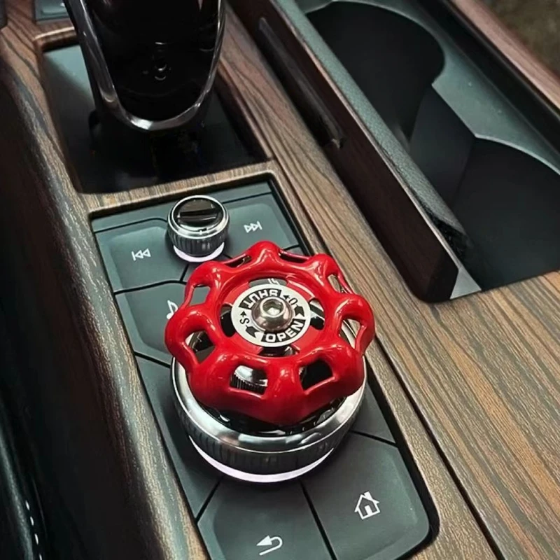 

Car Central Control Valve, Rotary, Retro Personality, Decorative Valve, One Key Start Button, Interior Decorations, Cool Accesso