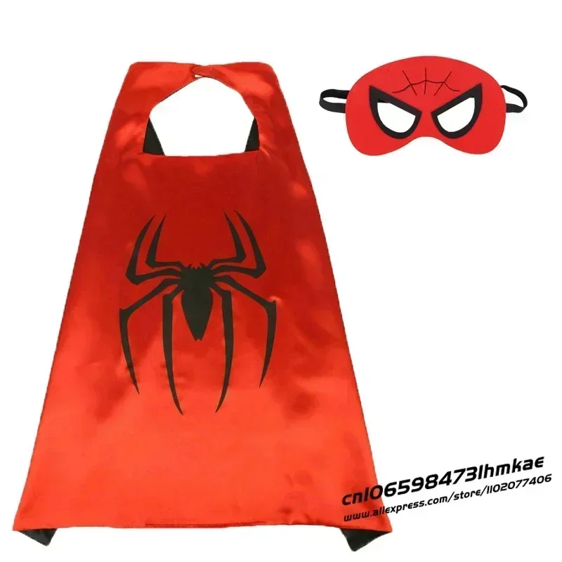 Marvel Masquerade Spiderman Mask Cape Cloak Frozen Spider Man Cloak Action Figure Marvel Toys Cosplay Child Party Gift