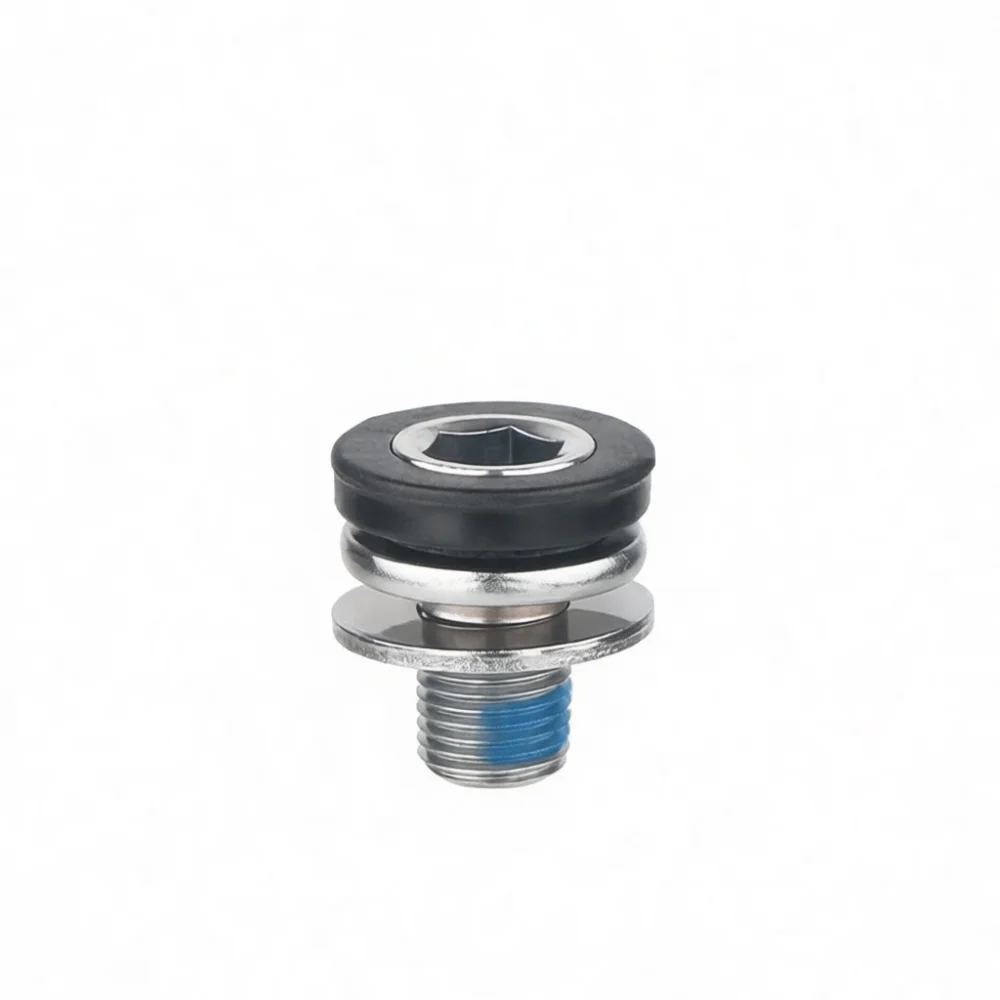 Bicycle Bottom Bracket Bolt Waterproof Carbon Steel Crank Arm Fixing Screw Square Hole Splined Axis Cycling Spare Part