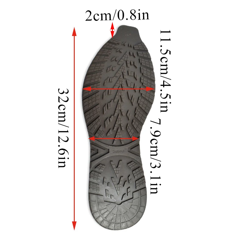 1 Pair Non-Slip Sole for Shoe Rubber Shoe Soles Wearable Shoes Pads Replaceable Soles Soling Sheet Stickers Pad Sneakers Outsole image 6