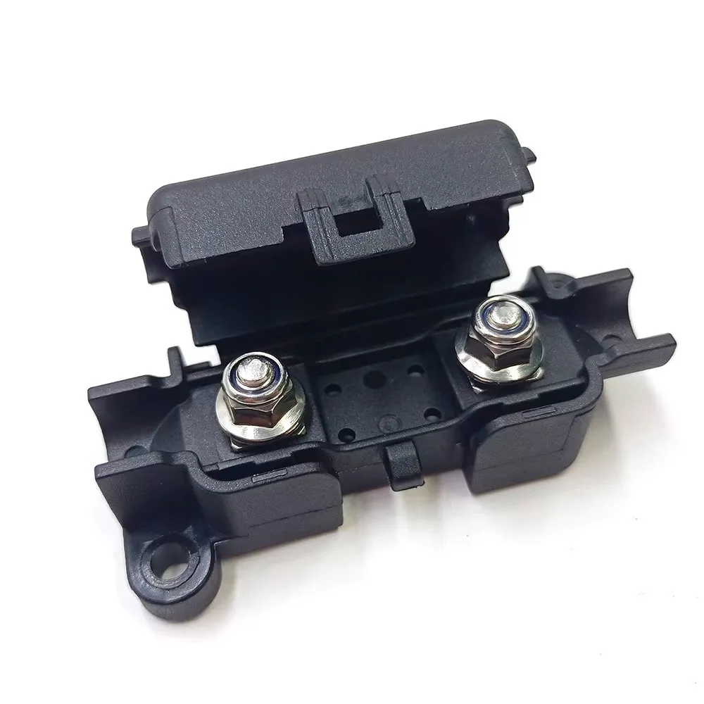 1Pcs MIDI/AMI Inline Fuse Holder 30A-200A PA66 Strip Fuse Holder Bolt-Down Studs Splashproof Fuse Box