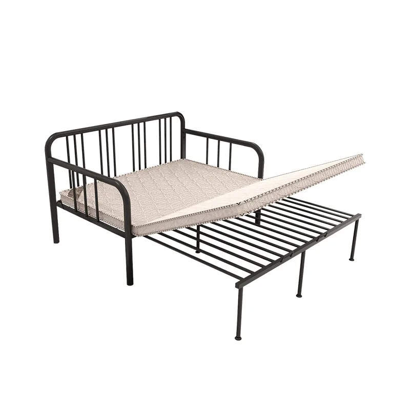 Wrought iron double multi-functional retractable sitting dual-purpose living room sofa